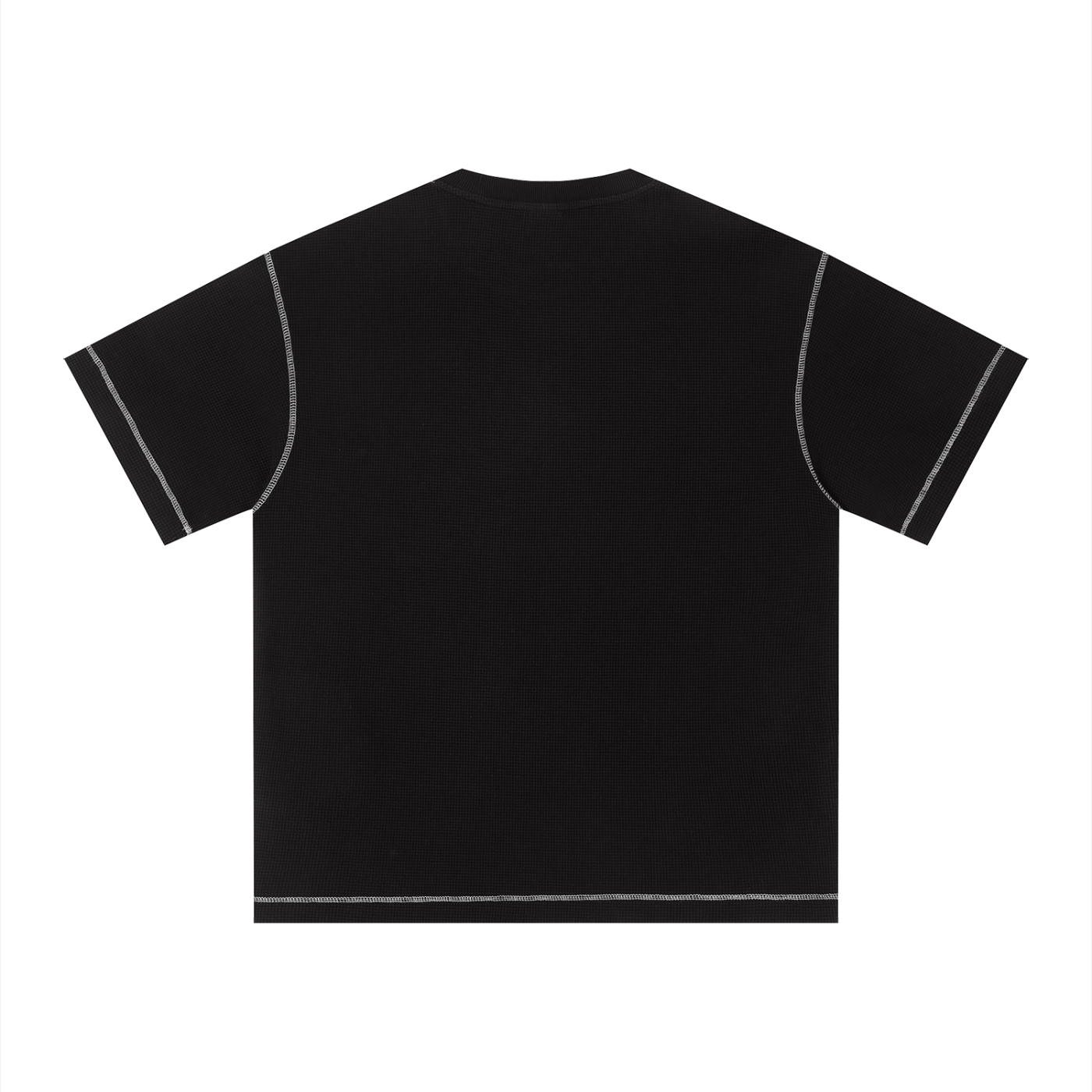 Unisex Sunfade Waffel-T-Shirt mit kastigem Schnitt