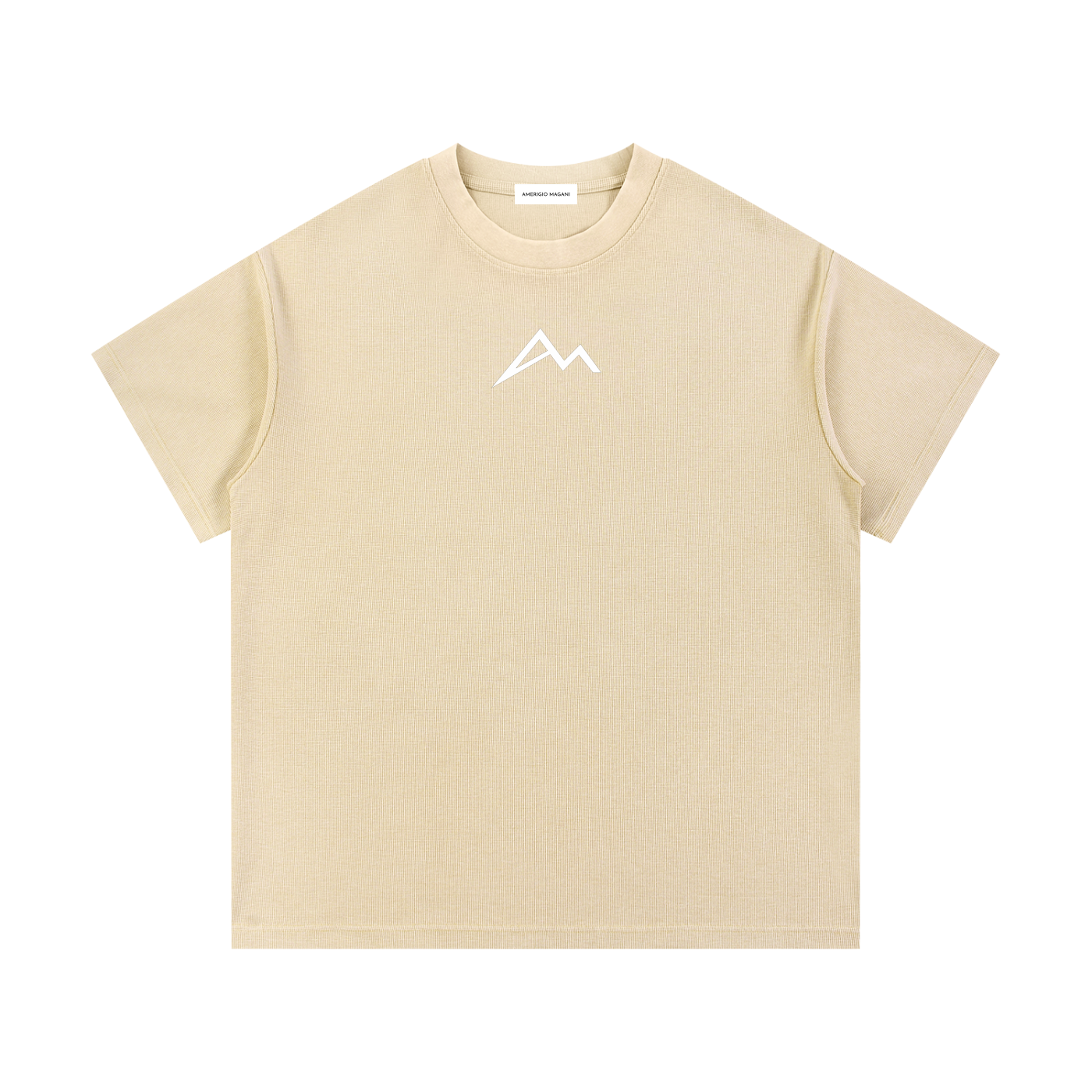 Mineral-Wash-Waffelstrick-T-Shirt