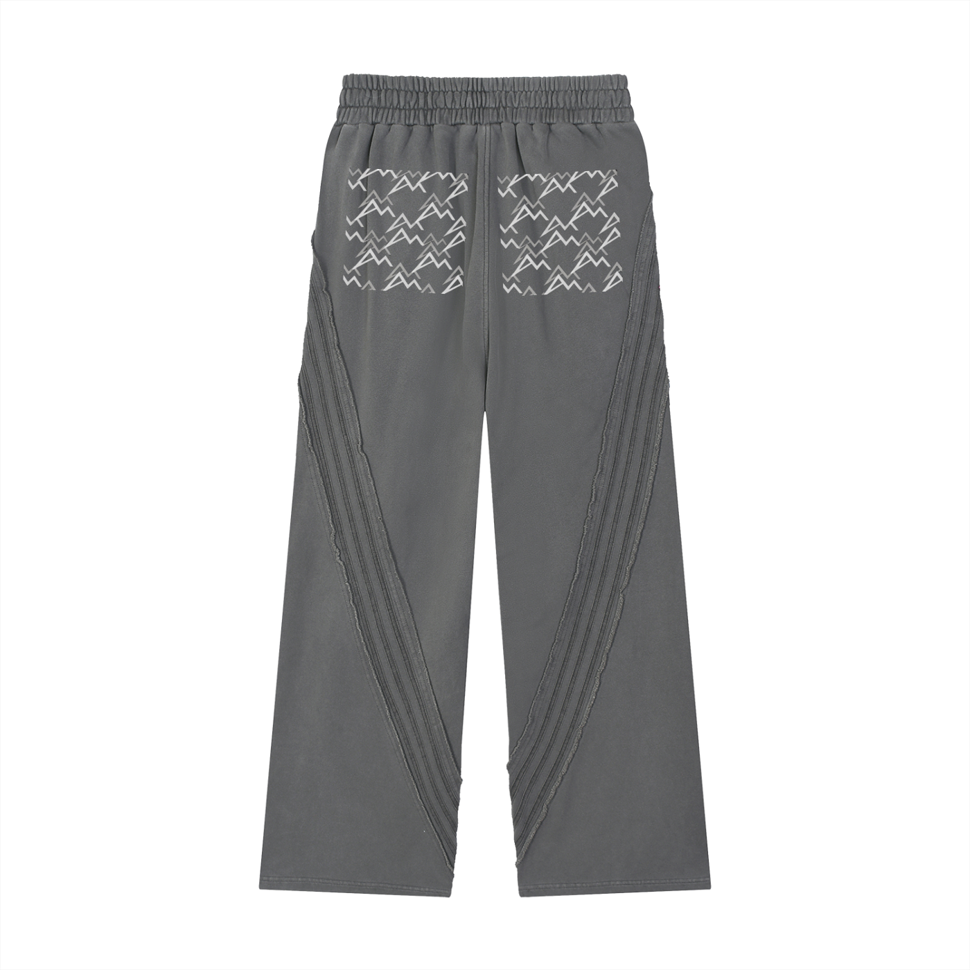 Snow Washed Tape Raw Edge Sweatpants