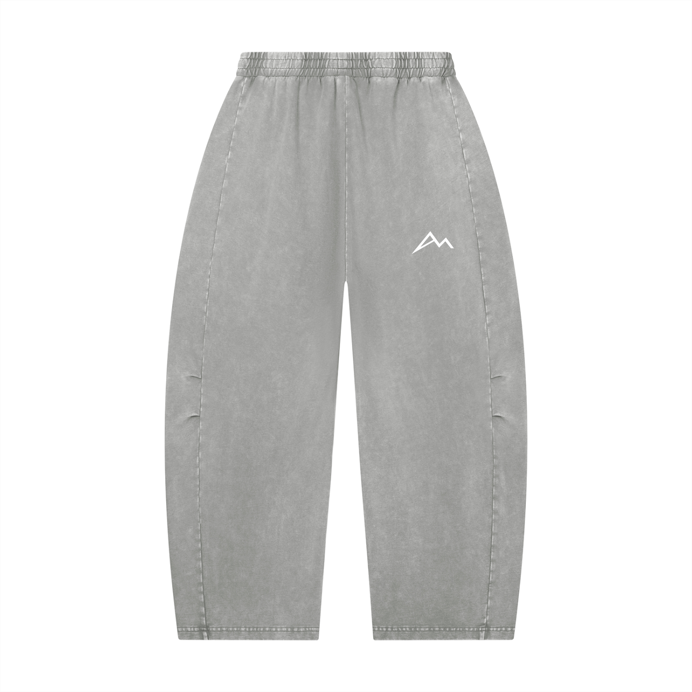 Unisex Mineral Wash Barrel Leg Pants