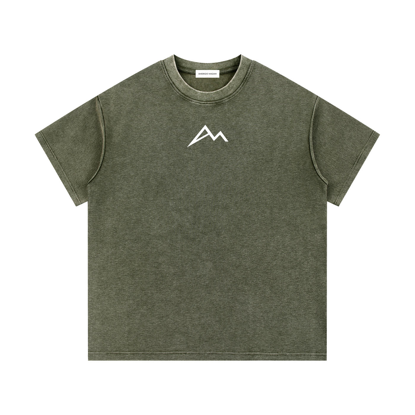 Mineral-Wash-Waffelstrick-T-Shirt