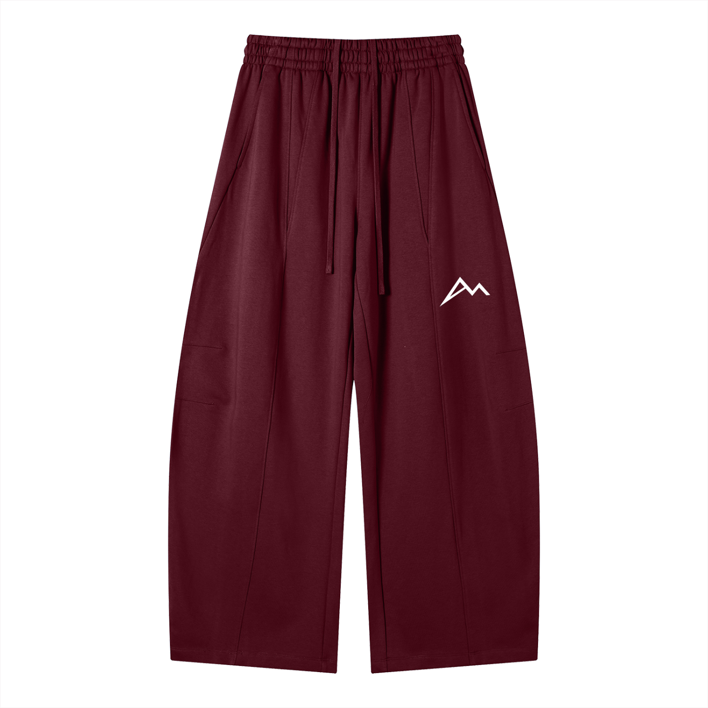 Pantalon de jogging ample en molleton épais à empiècements