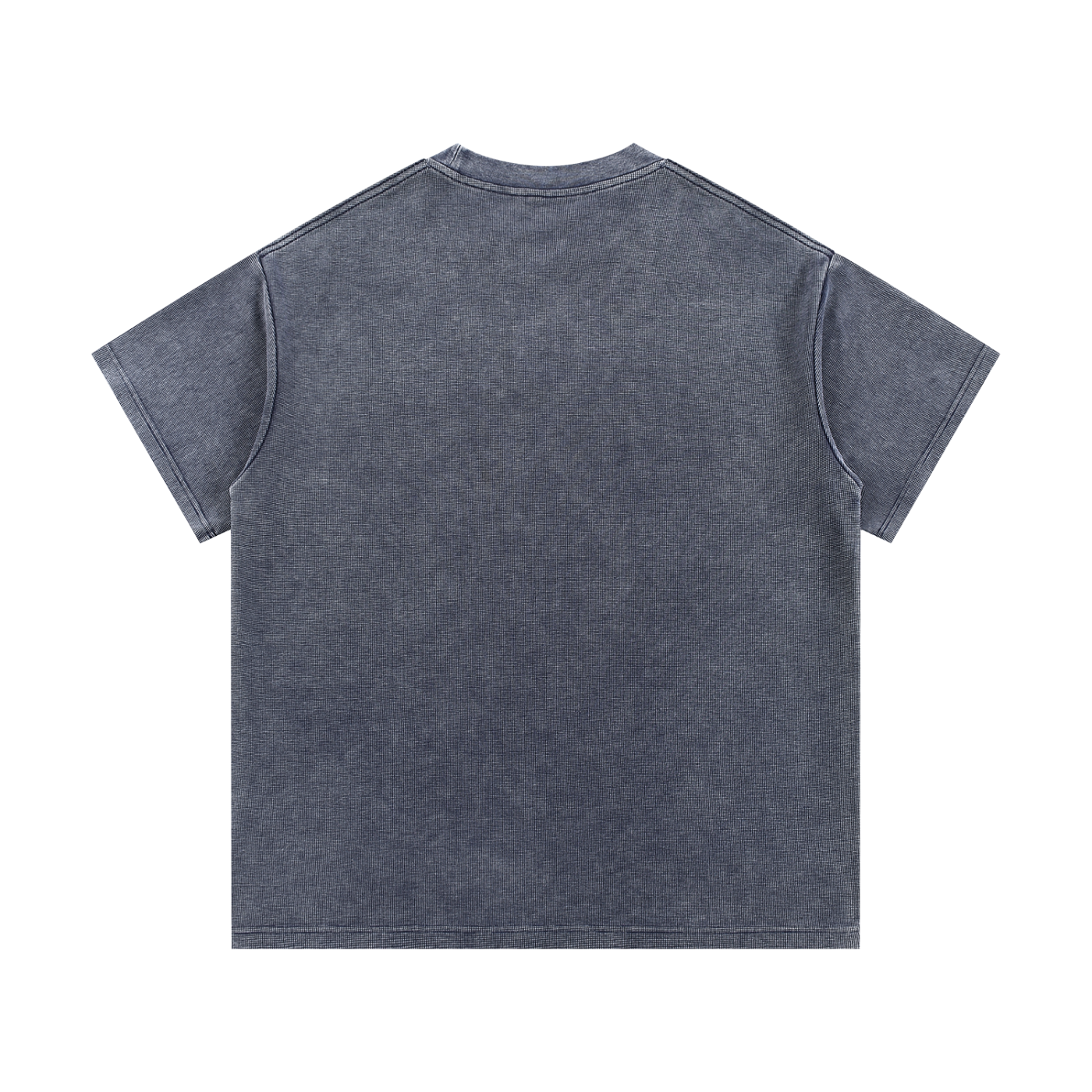 Mineral-Wash-Waffelstrick-T-Shirt