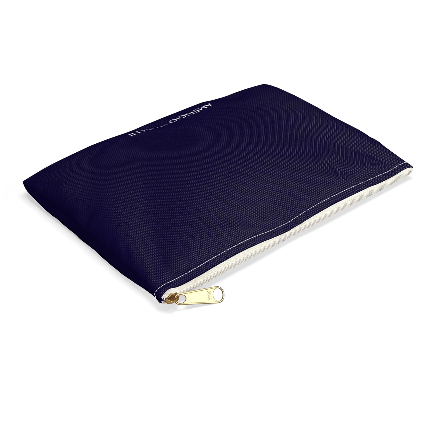 Navy Accessory Pouch — AMERIGIO MAGANI Zip Case
