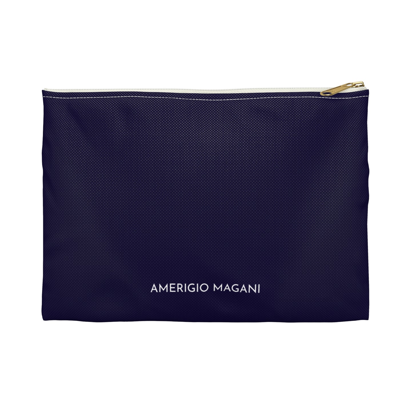 Navy Accessory Pouch — AMERIGIO MAGANI Zip Case