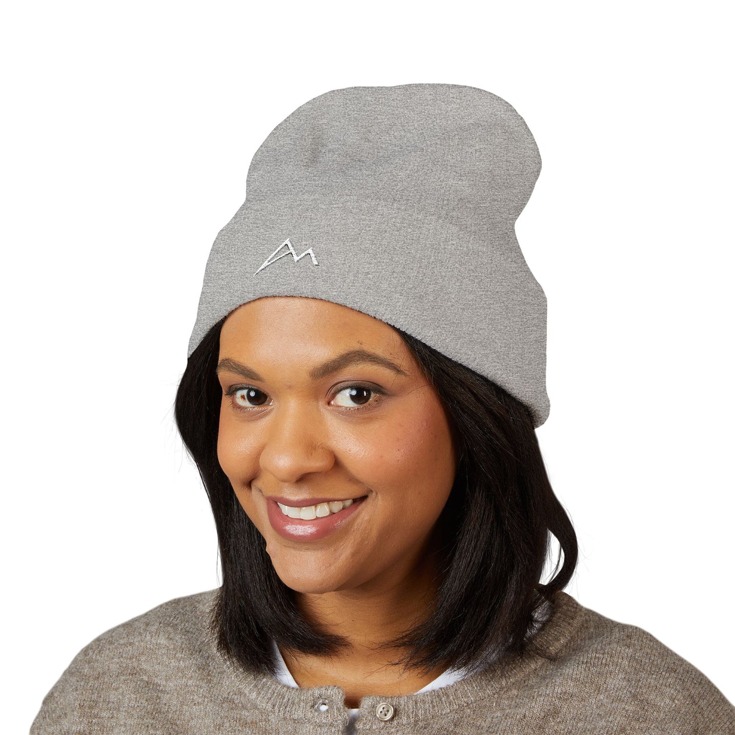Embroidered Mountain Logo Beanie