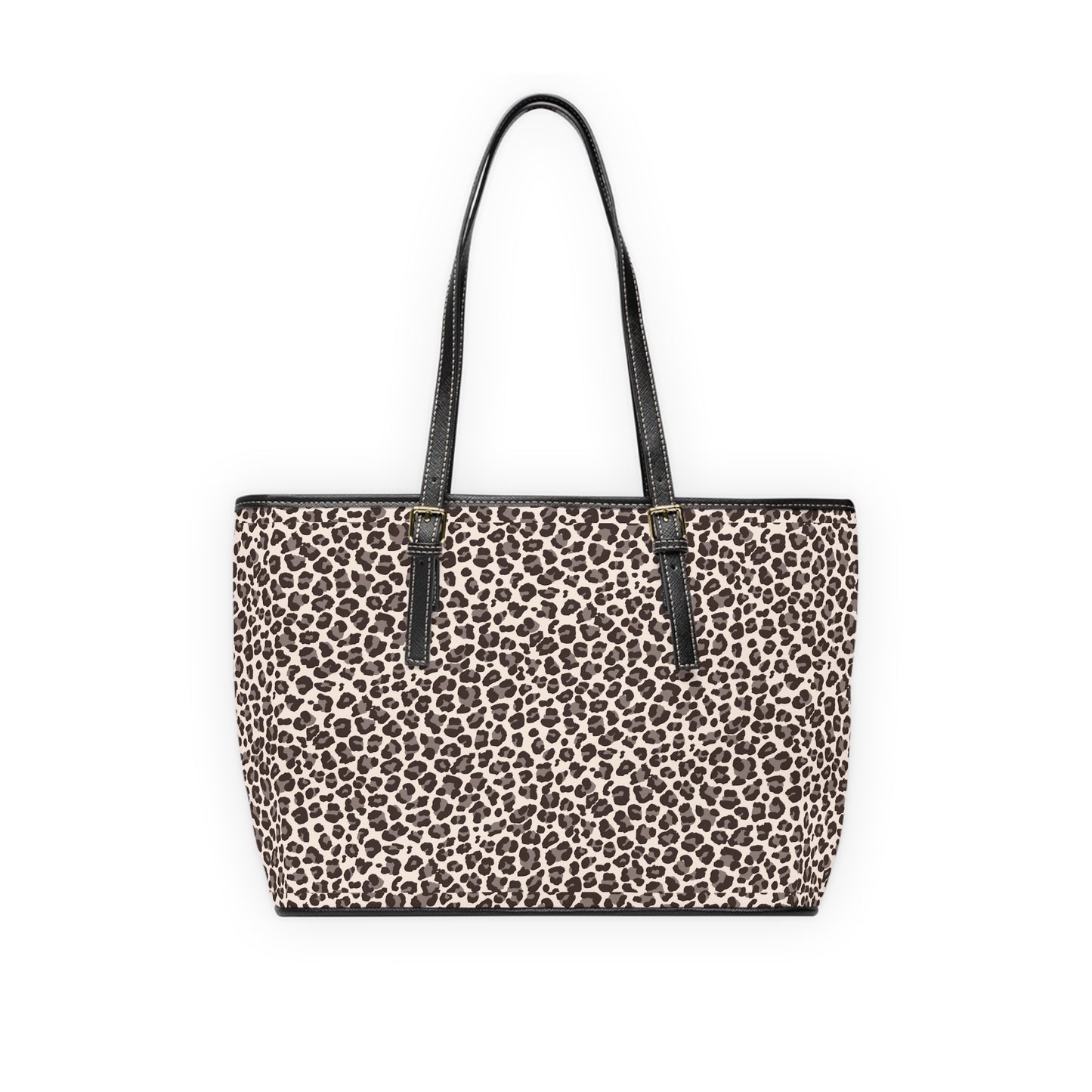 Leopard Print PU Shoulder Bag — Animal Print Tote Purse