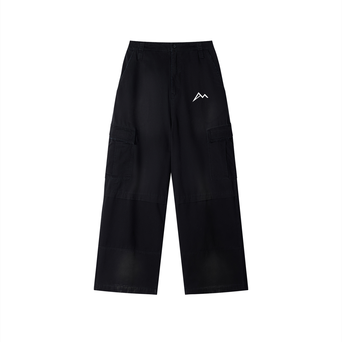 Washed Wide Leg Cargo Pants