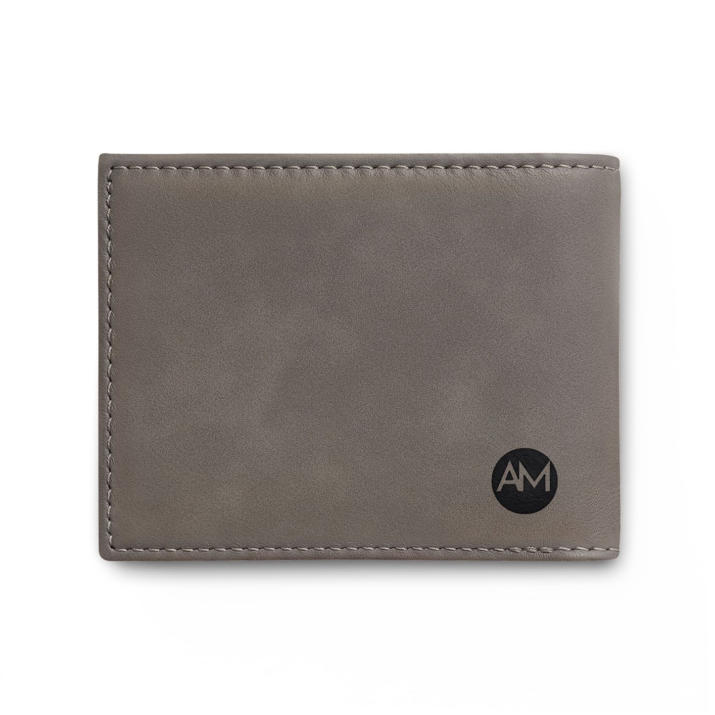 Classic Bi-Fold Wallet with Flip — Slim Leather Card & Cash Holder AM