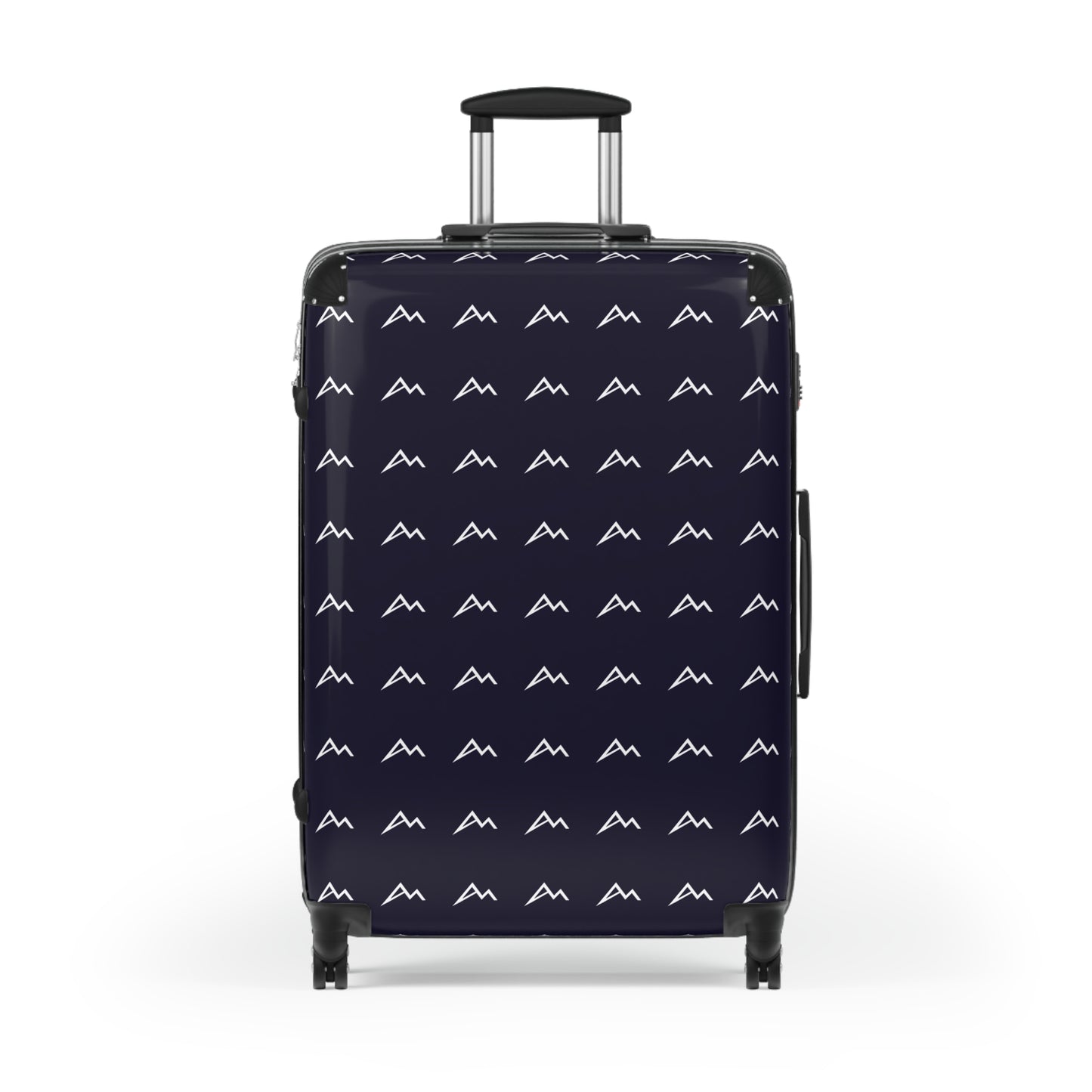 Navy Mountain Pattern Carry-On Suitcase