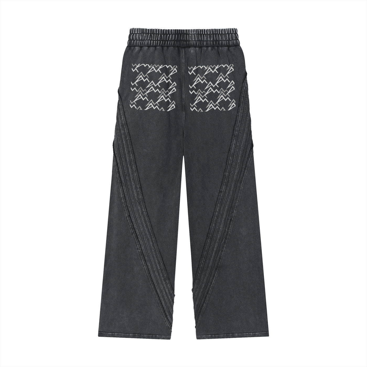 Snow Washed Tape Raw Edge Sweatpants