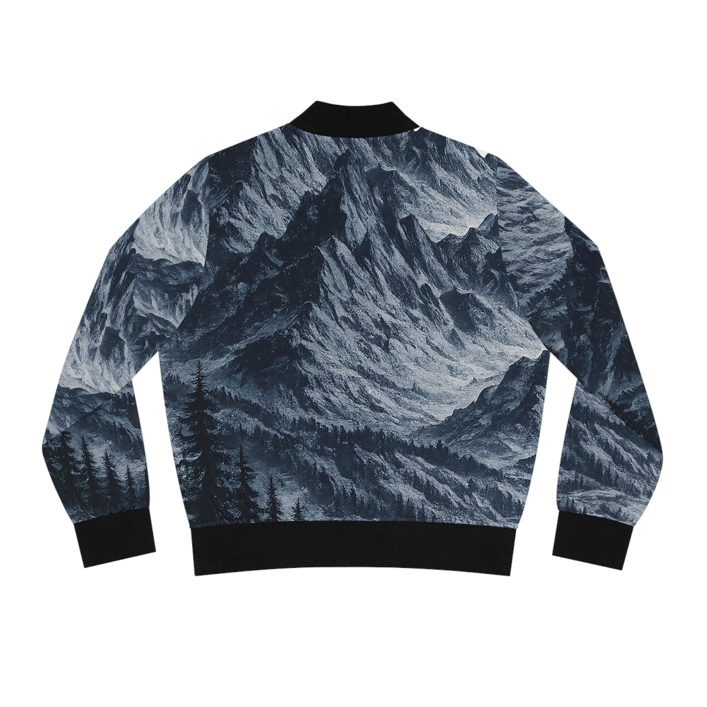 Mountain Mist Womens Bomber Jacket — Scenic All-Over Print
