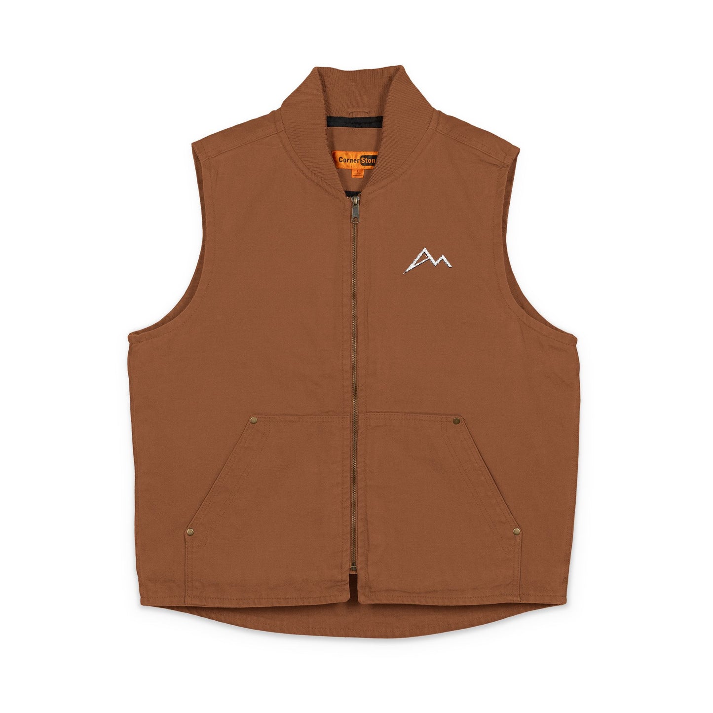Washed Duck Cloth Work Vest
