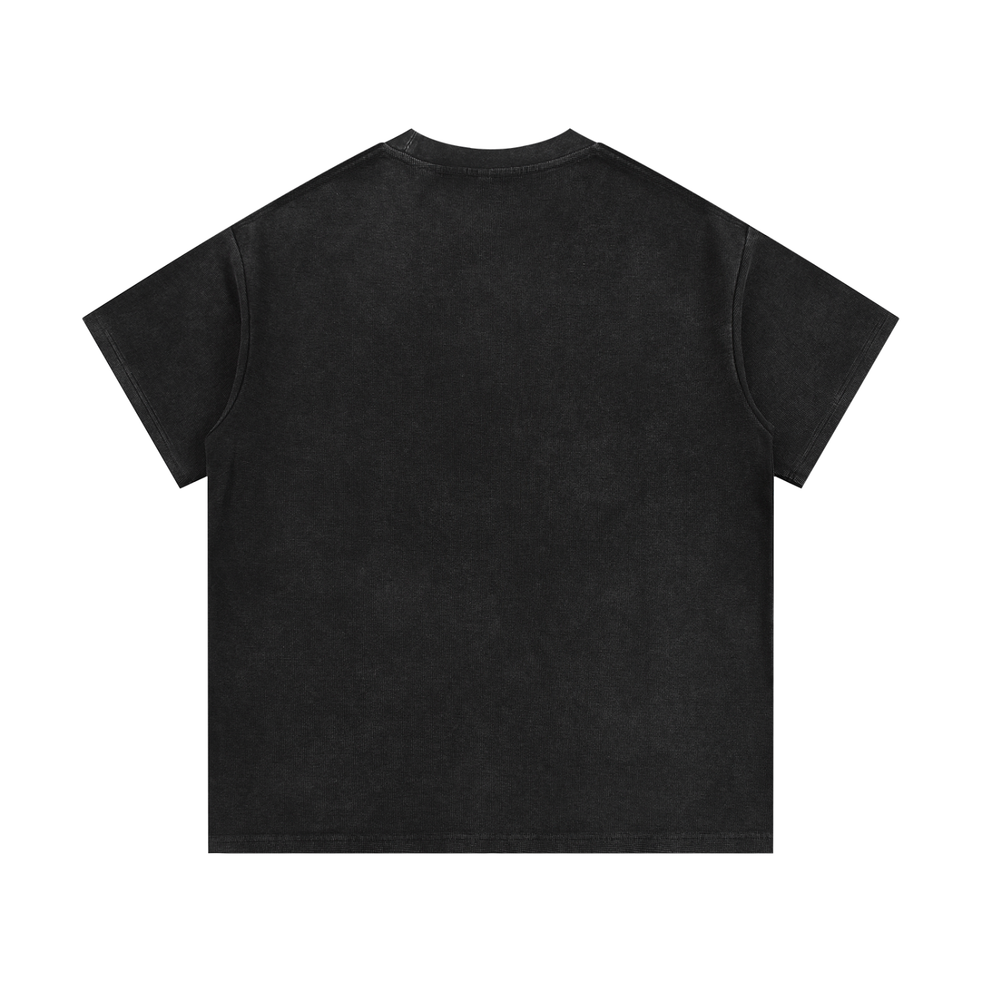 Mineral-Wash-Waffelstrick-T-Shirt