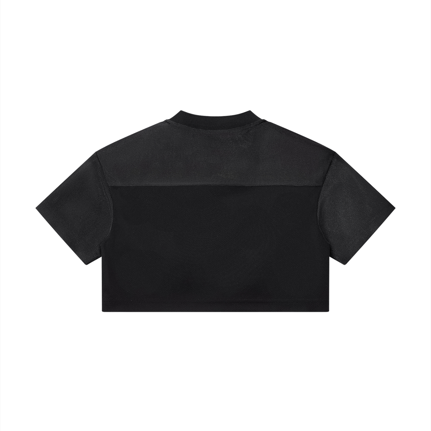 Damen-Cropped-V-Ausschnitt-Jersey mit Paneelen