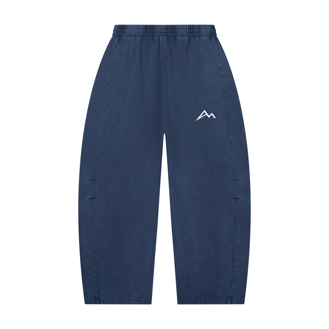 Unisex Mineral Wash Barrel Leg Pants