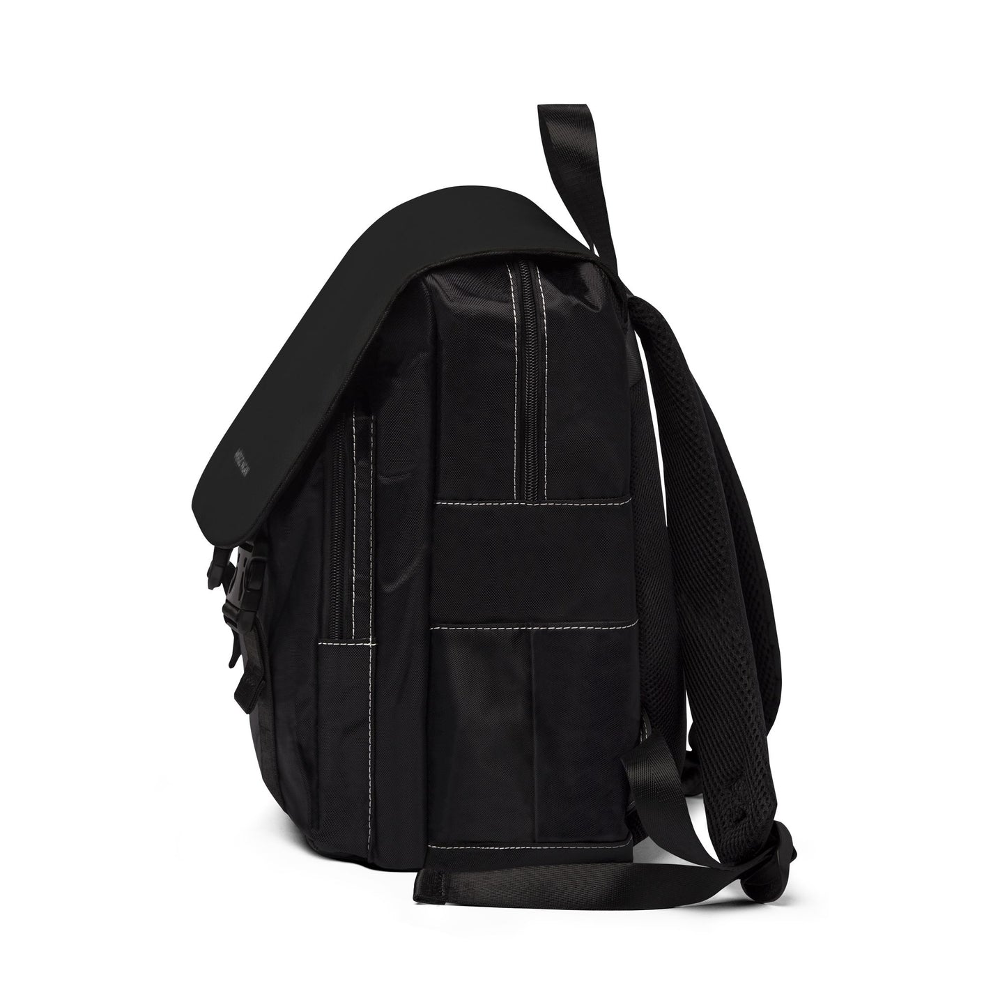 Casual Shoulder Backpack — Sleek Black Everyday Daypack