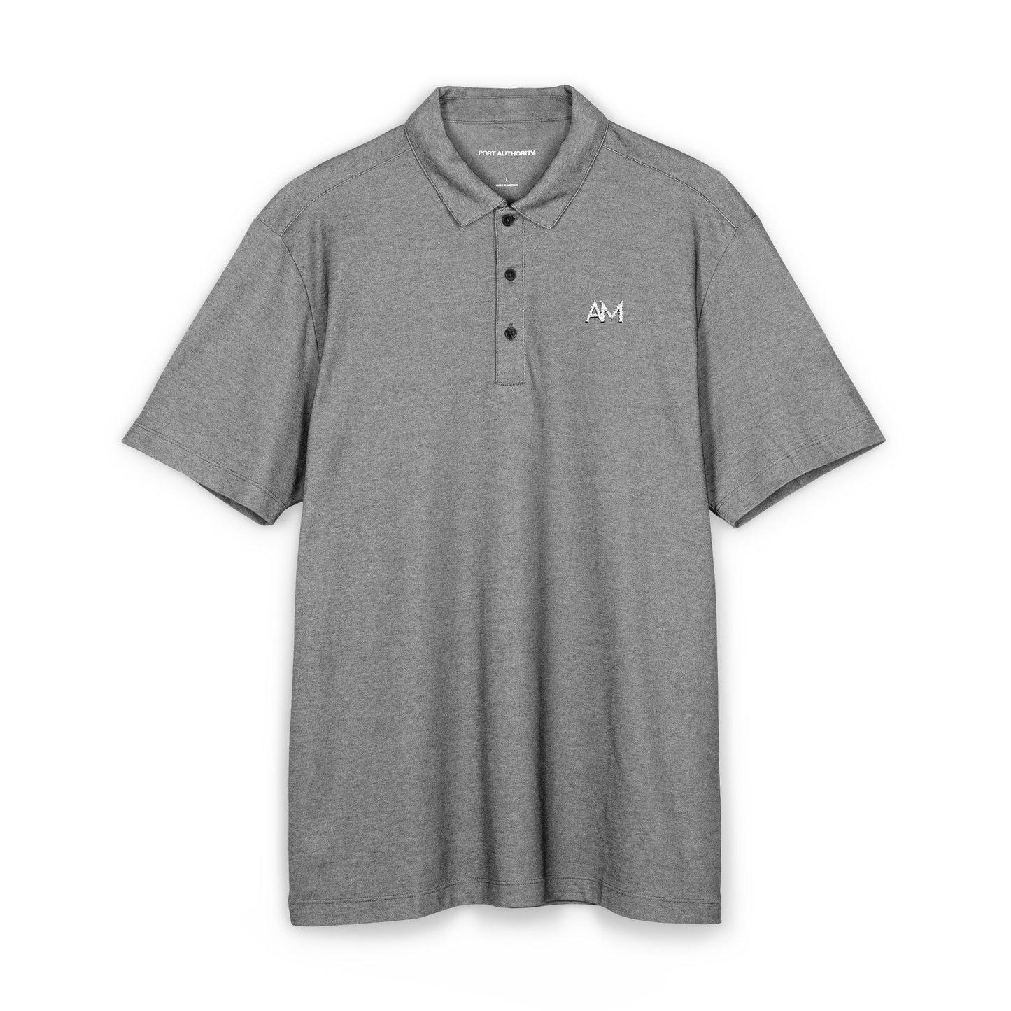 Men's Black Polo Shirt Embroidered Logo – Casual Golf & Workwear