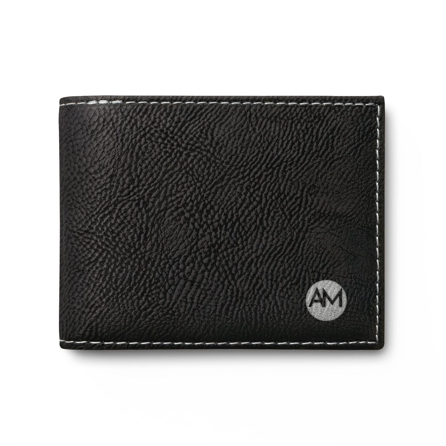 Classic Bi-Fold Wallet with Flip — Slim Leather Card & Cash Holder AM