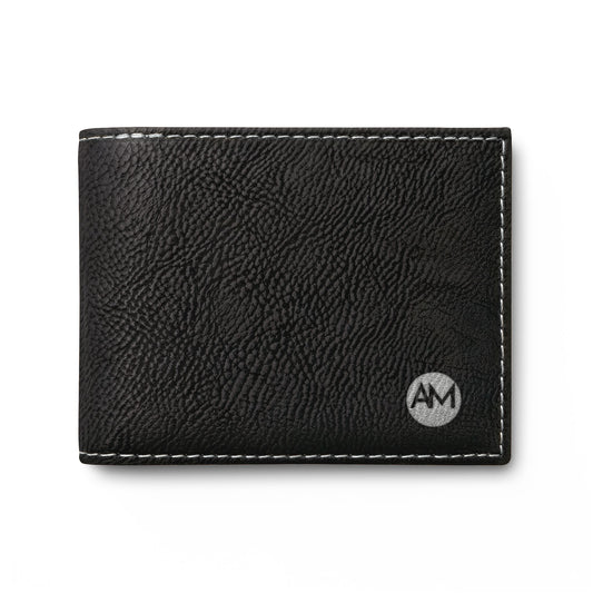 Classic Bi-Fold Wallet with Flip — Slim Leather Card & Cash Holder AM