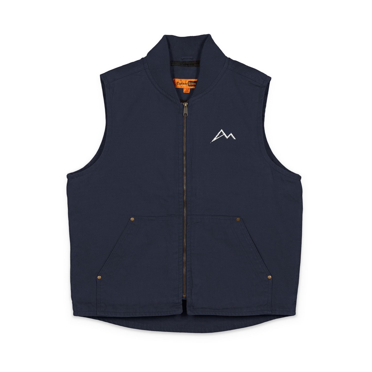 Washed Duck Cloth Work Vest