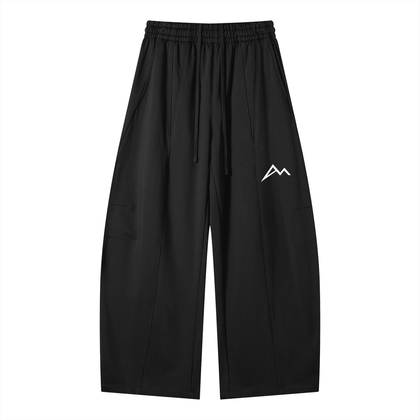 Pantalon de jogging ample en molleton épais à empiècements