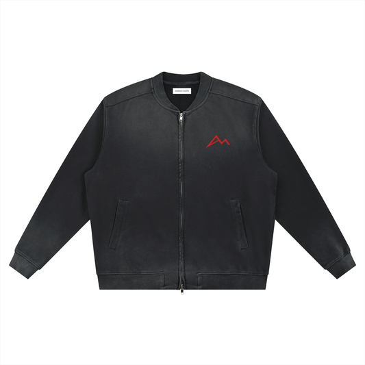 Sun Fade Heavyweight Baseball Jacket