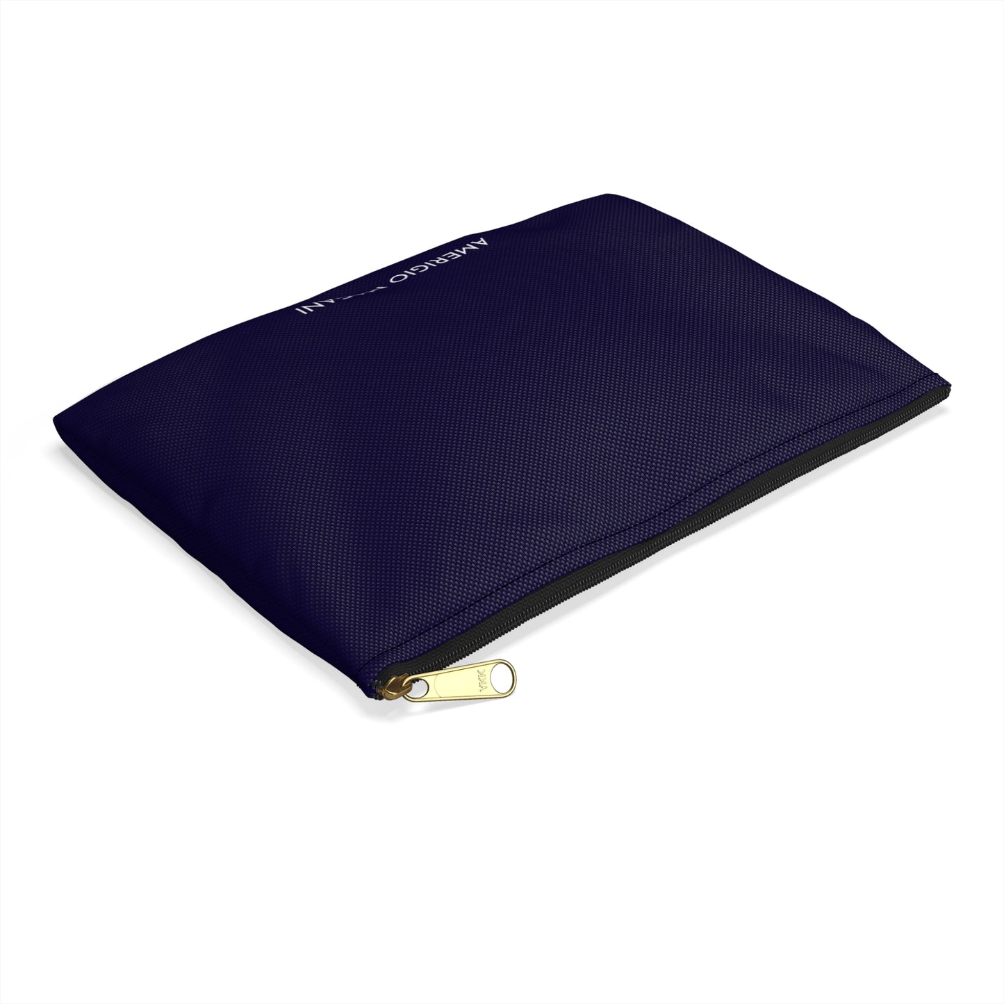 Navy Accessory Pouch — AMERIGIO MAGANI Zip Case