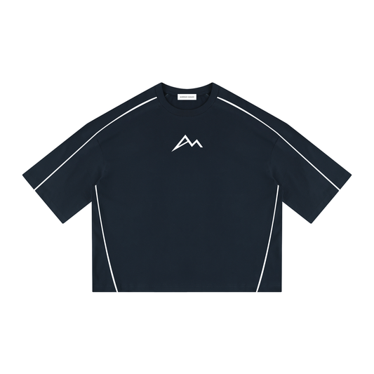 Unisex Heavyweight Boxy Piping T-Shirt