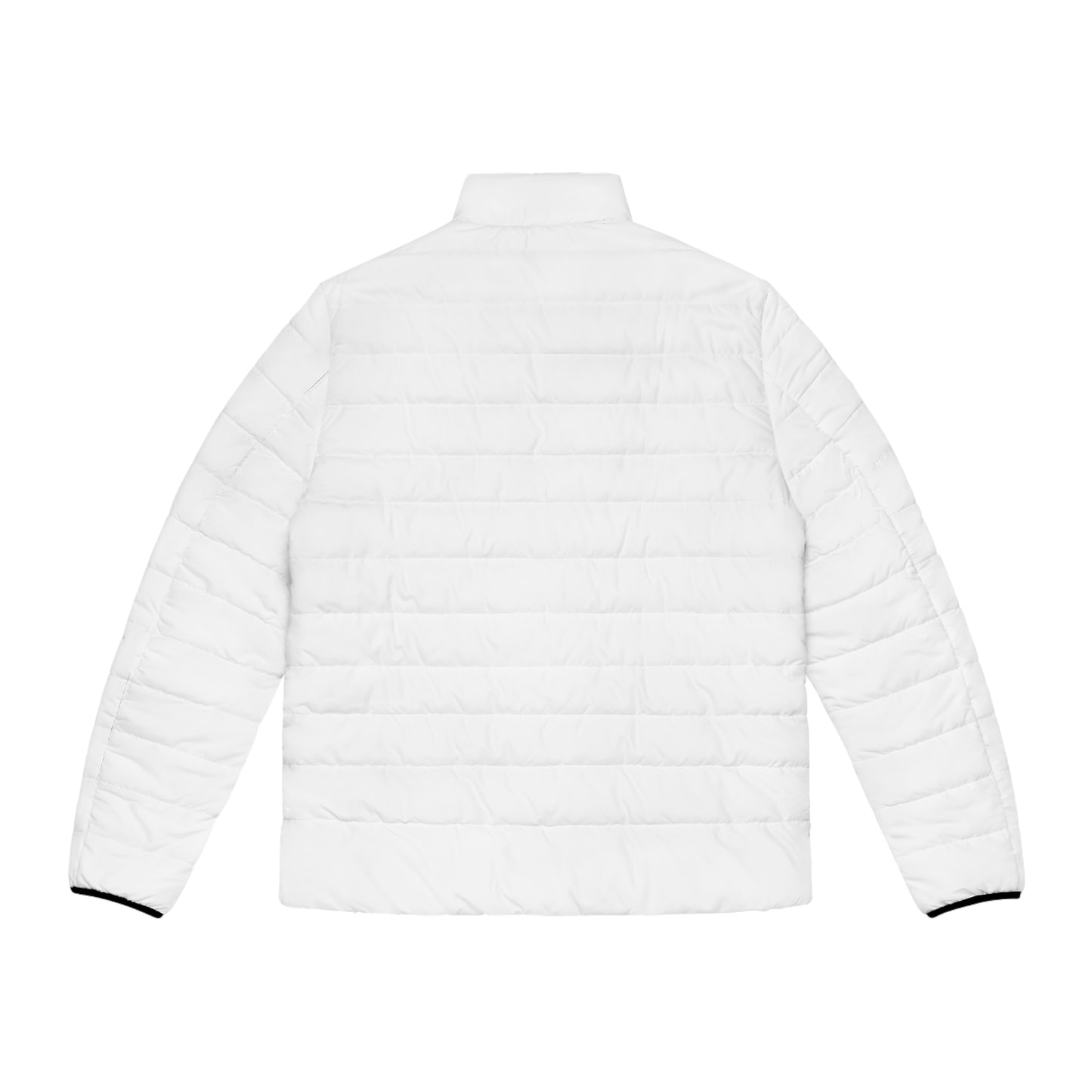 Men's Mountain Logo Puffer Jacket — Lightweight Quilted Winter Coat