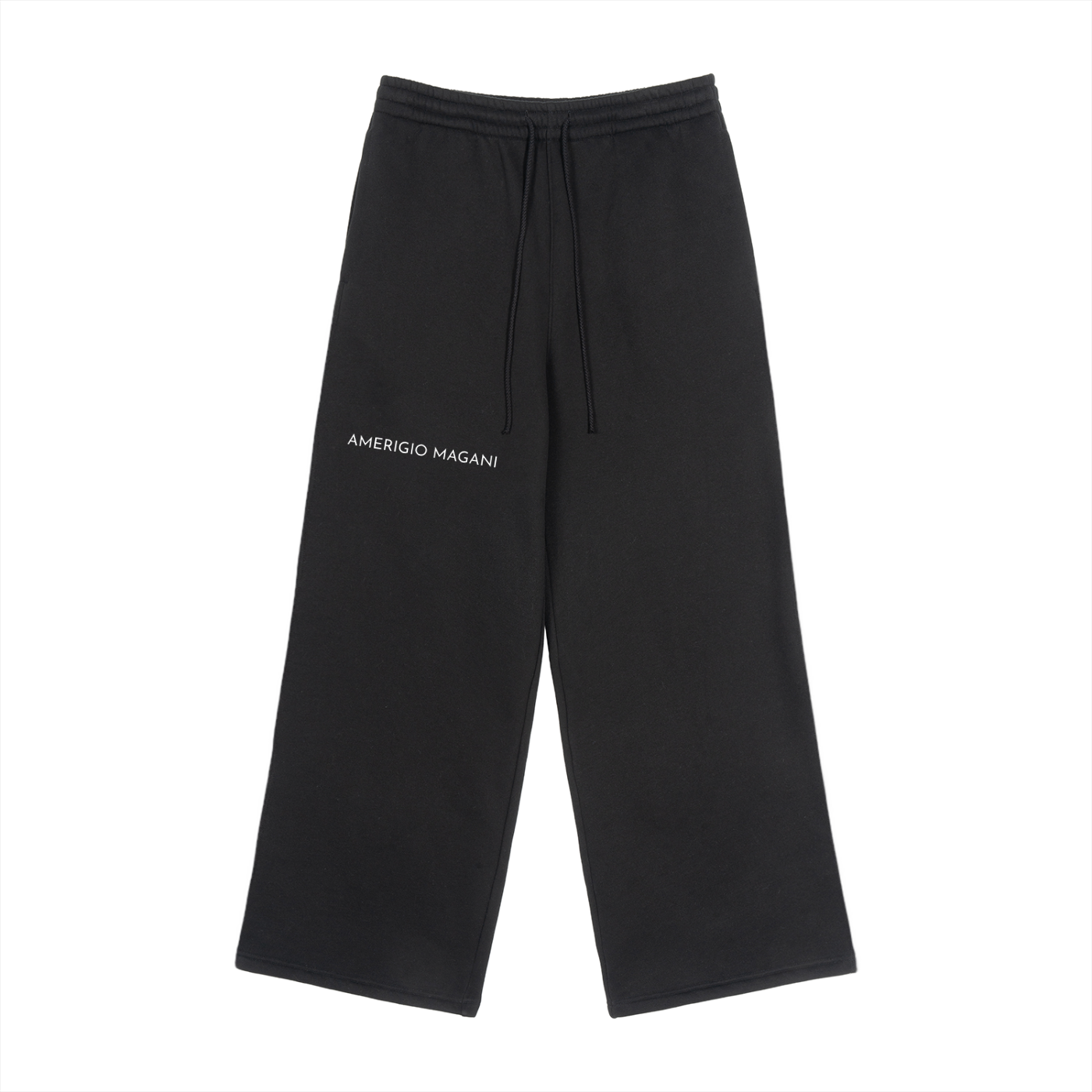 Fleece Drawstring Straight-Leg Sweatpants