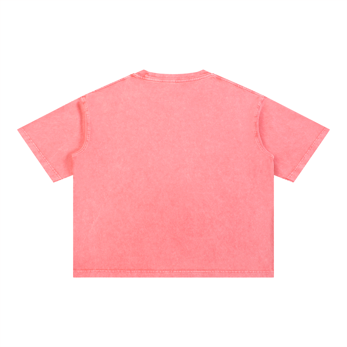 Boxy Baumwoll-T-Shirt mit Mineralwaschung
