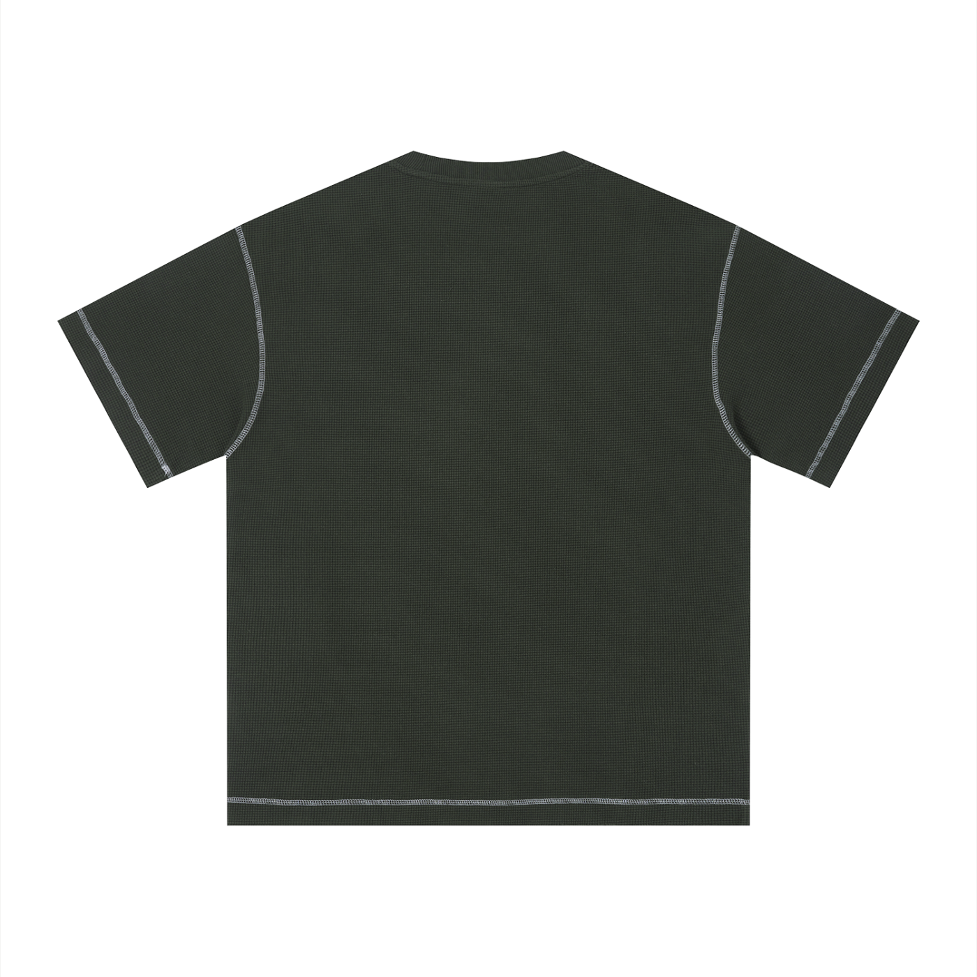 Unisex Sunfade Waffel-T-Shirt mit kastigem Schnitt
