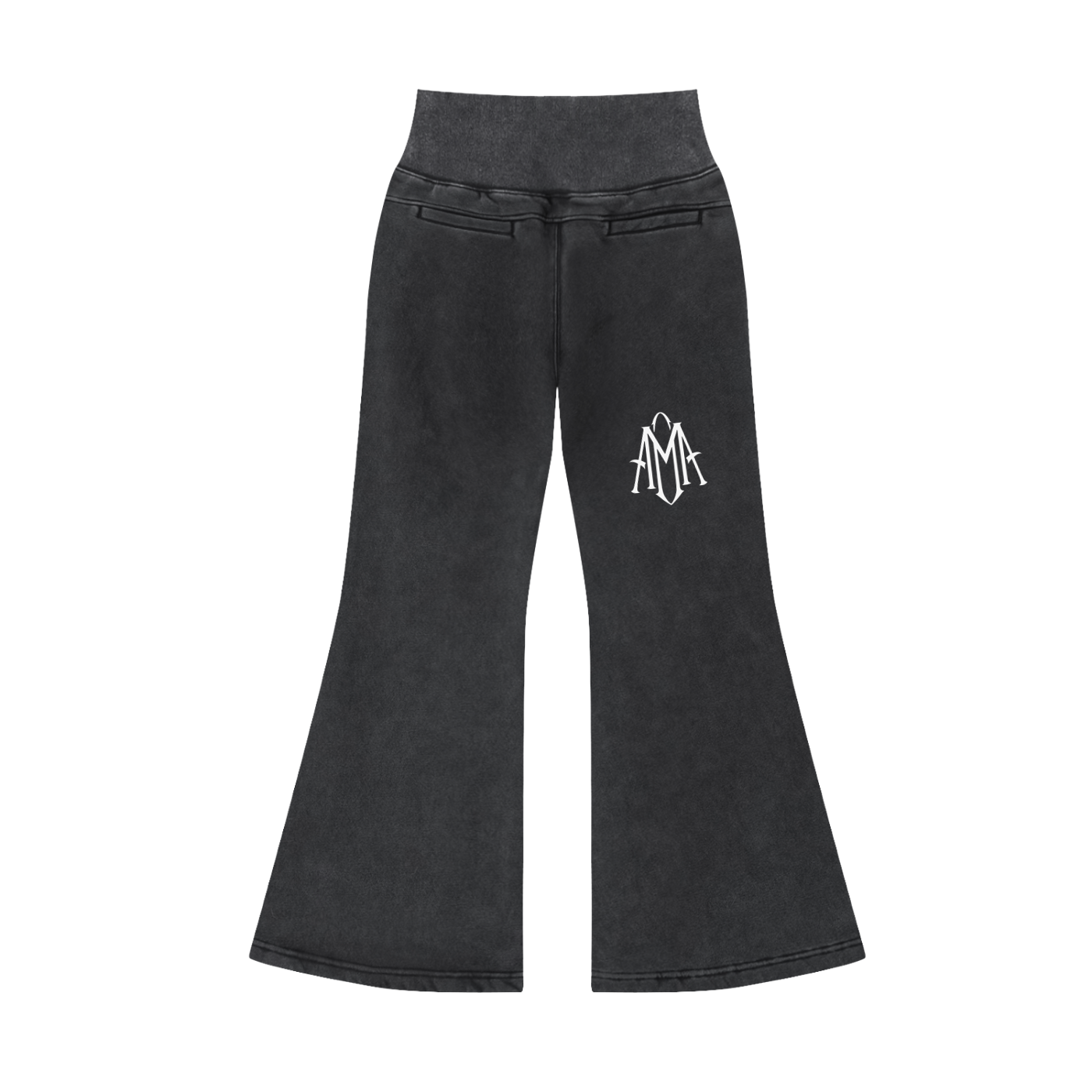 Vintage Washed Flared Fleece Pants