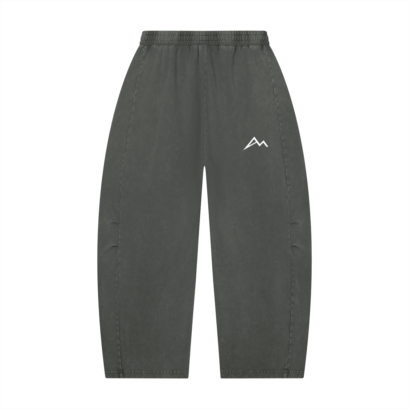 Unisex Mineral Wash Barrel Leg Pants