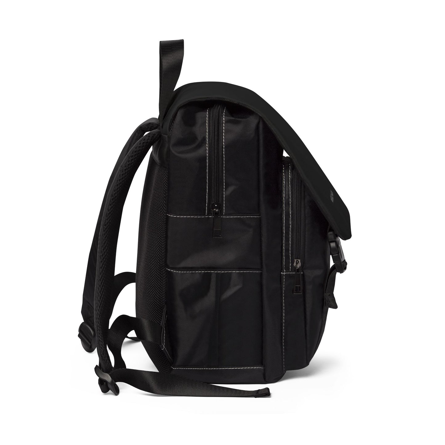 Casual Shoulder Backpack — Sleek Black Everyday Daypack