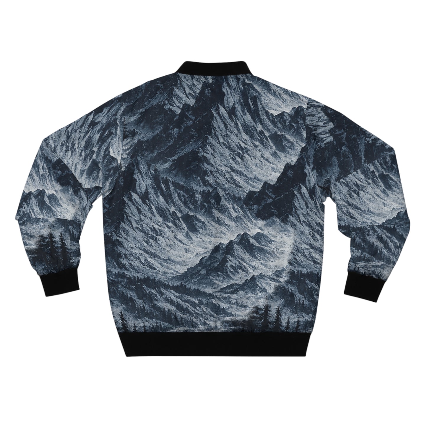 Mountain Wave Bomber Jacket — All-Over Print Men's Outerwear