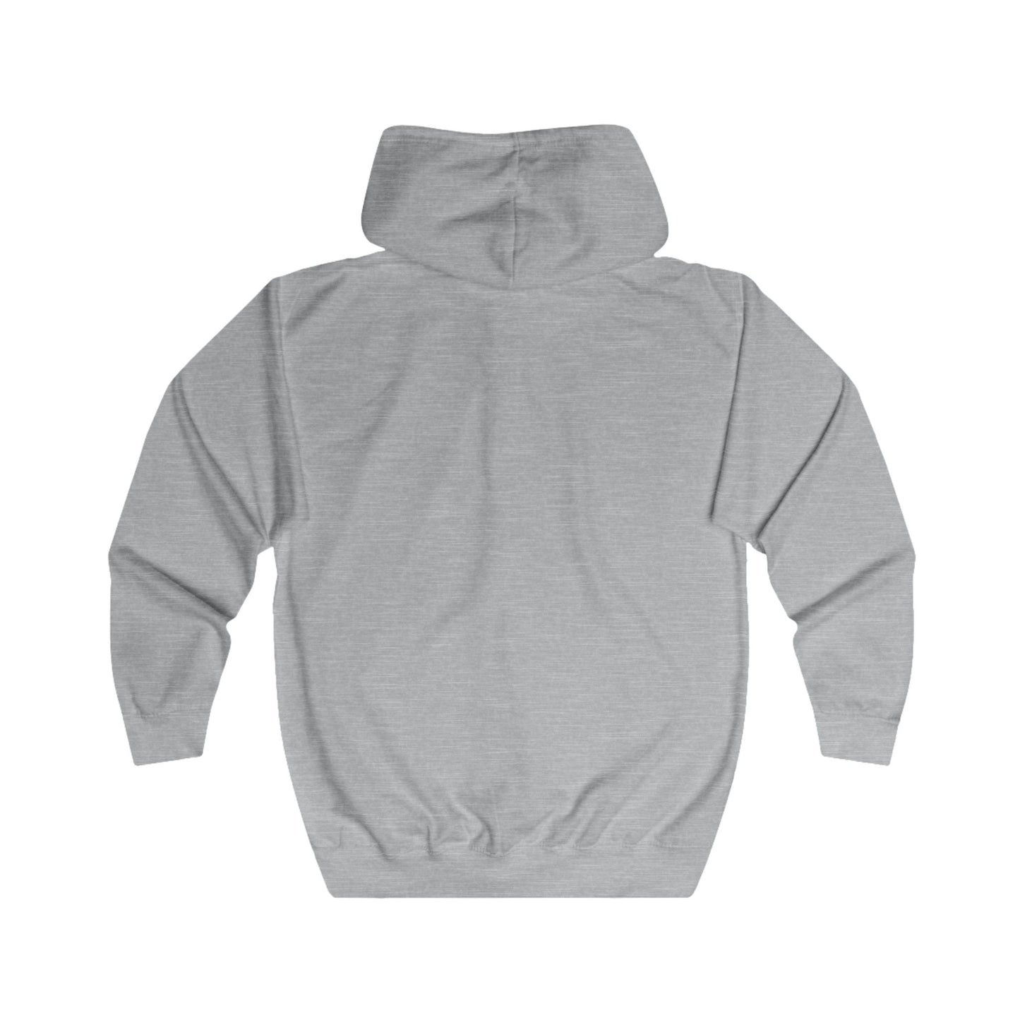 AM Logo Full-Zip Hoodie — Minimal Embroidered Chest Zip-Up Hoodie