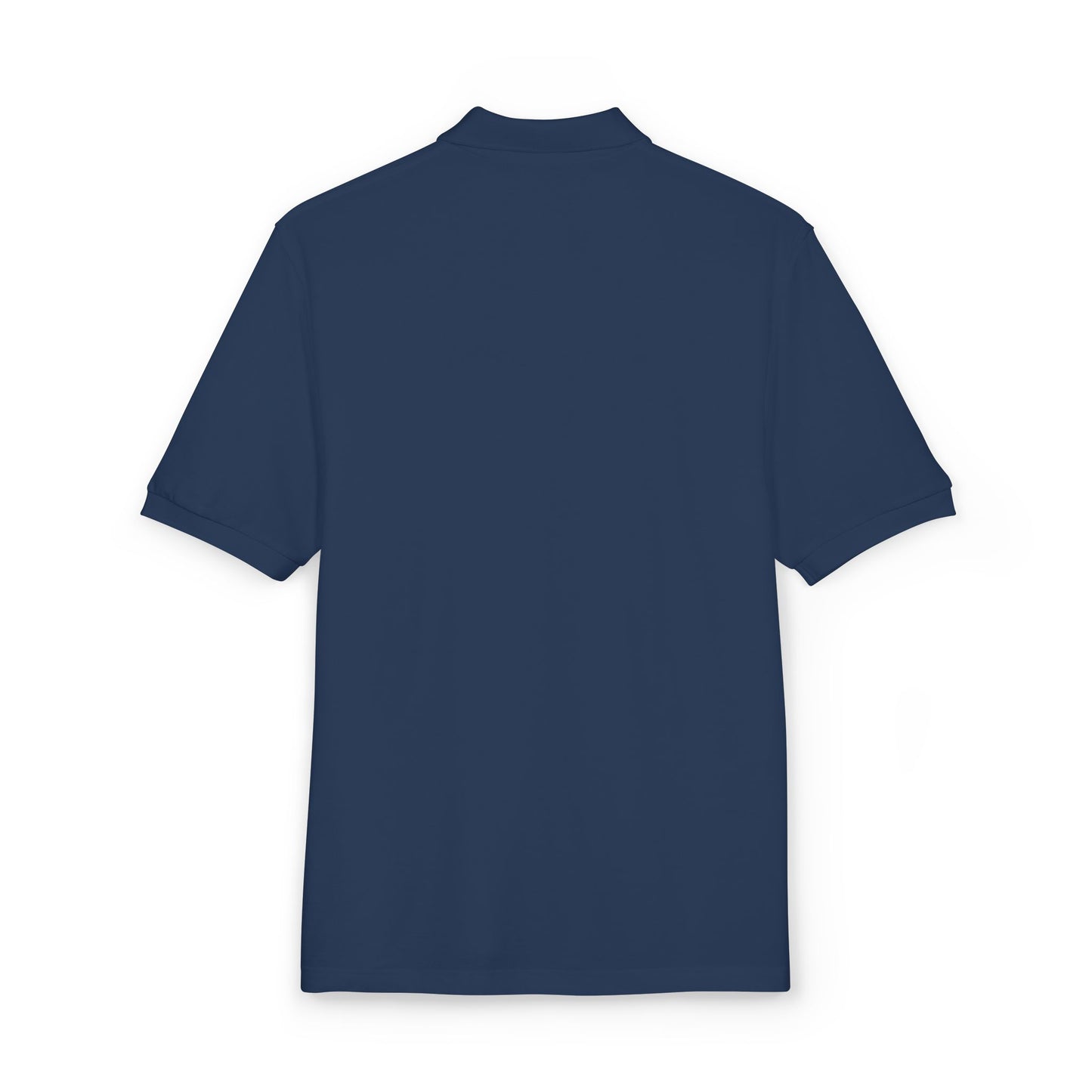Embroidered Minimalist Mountain Polo Shirt