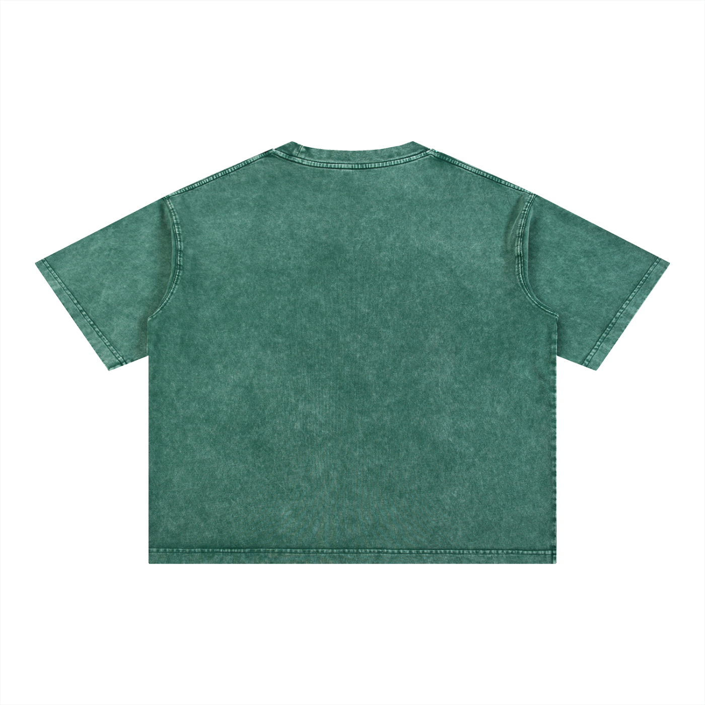 Boxy Baumwoll-T-Shirt mit Mineralwaschung