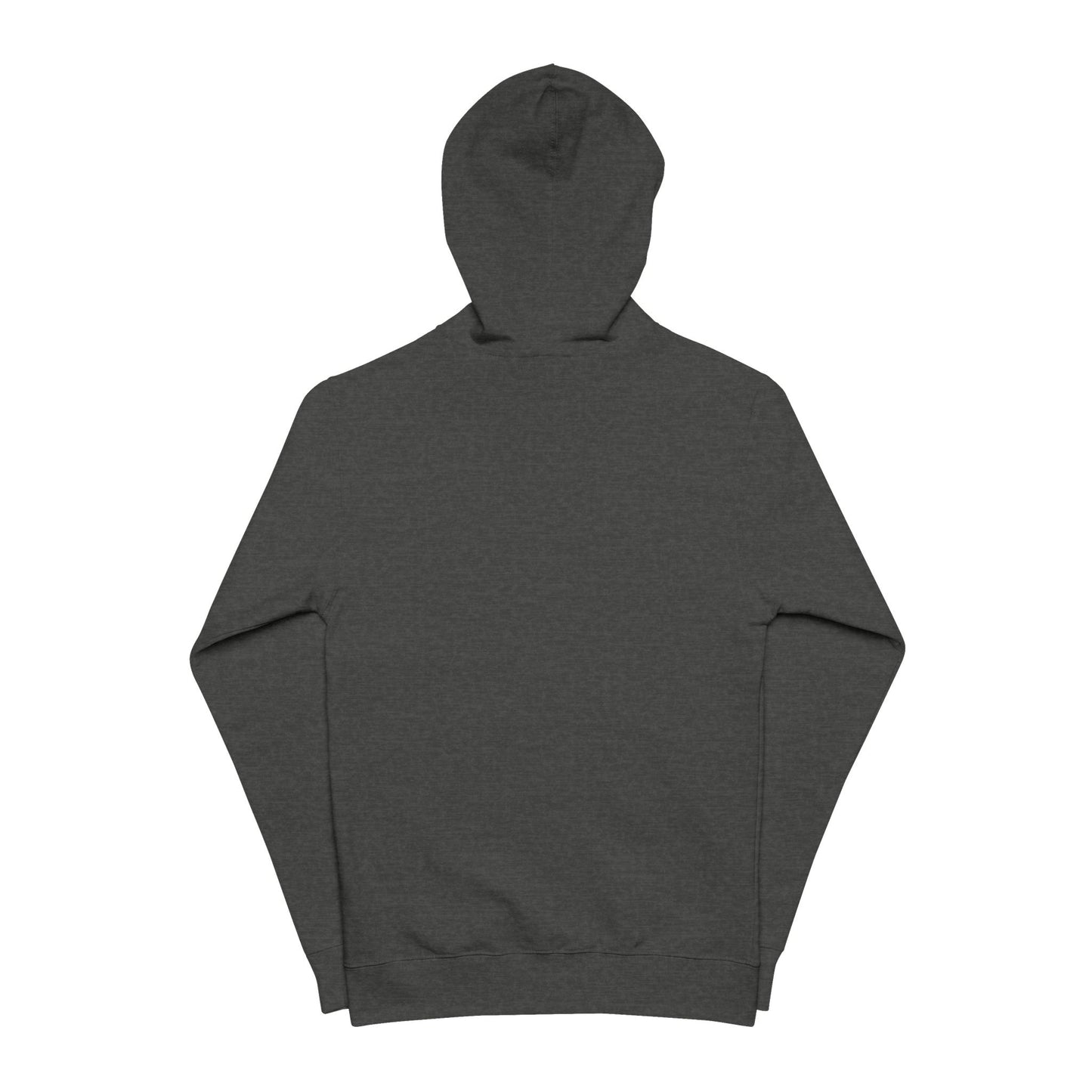 Mountain Logo Zip-Up Hoodie — Minimal Outdoor Fleece Jacket