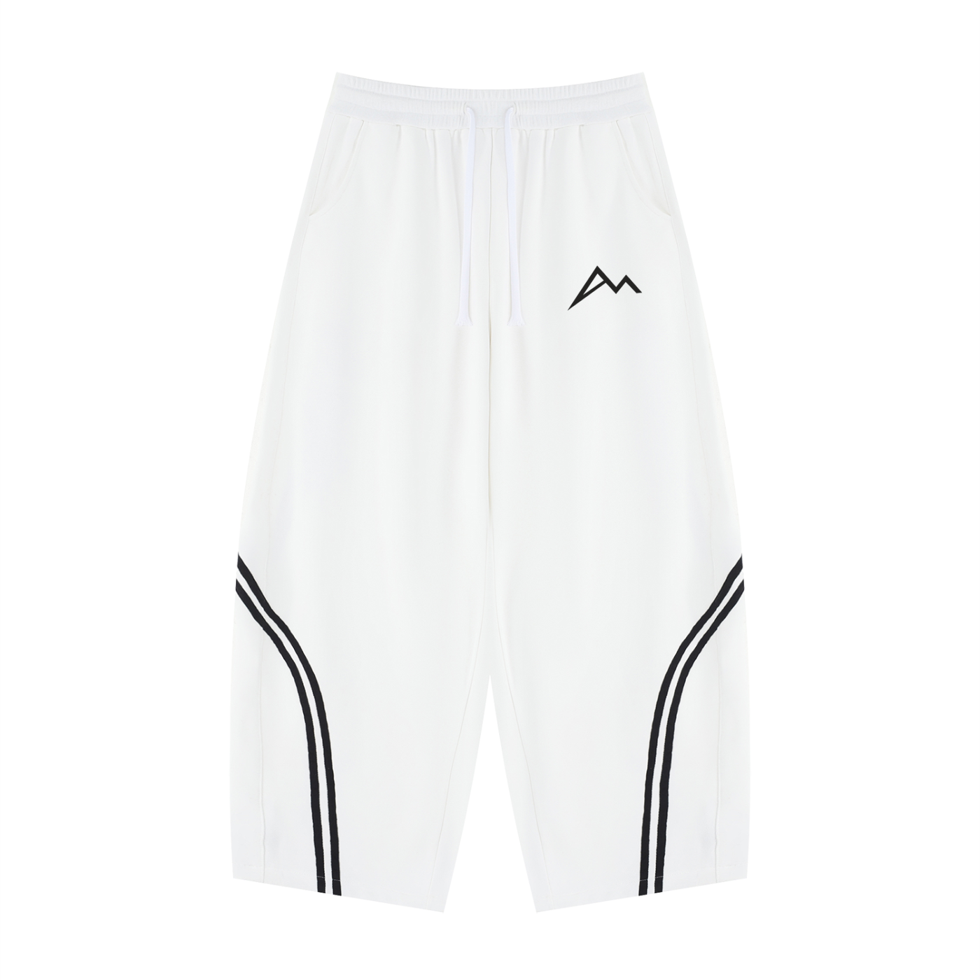 Unisex Wide Leg Piping Sweatpants