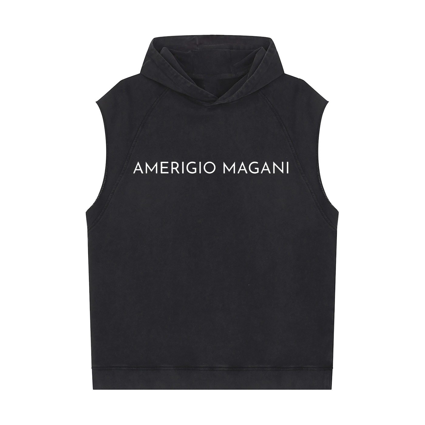 Snow Washed Sleeveless Hoodie