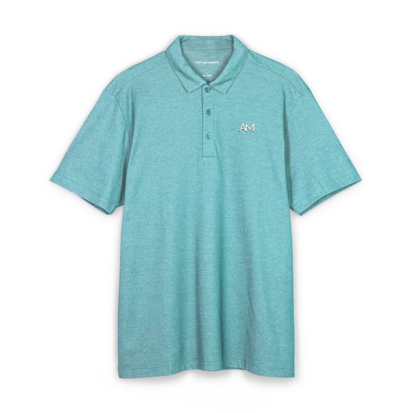 Men's Black Polo Shirt Embroidered Logo – Casual Golf & Workwear