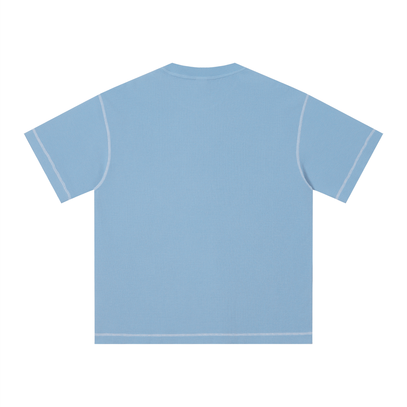Unisex Sunfade Waffel-T-Shirt mit kastigem Schnitt