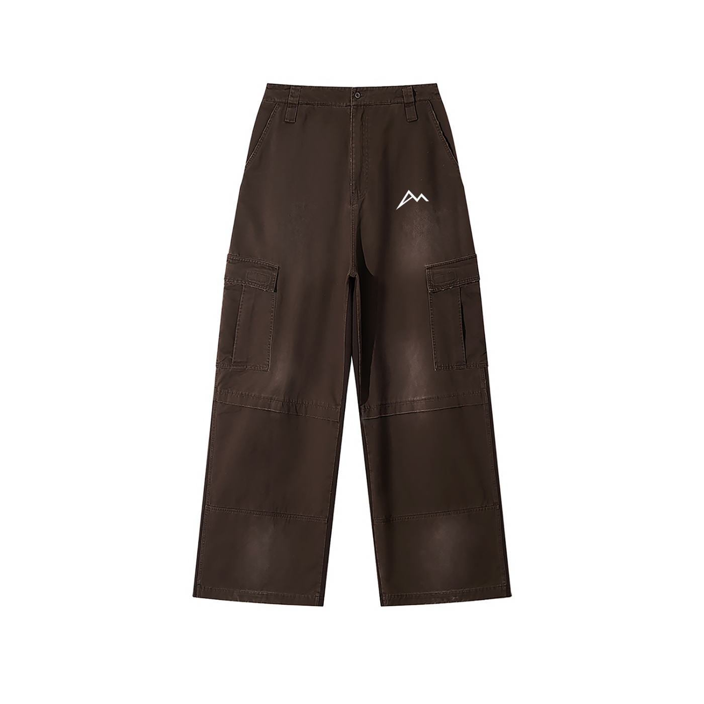 Washed Wide Leg Cargo Pants