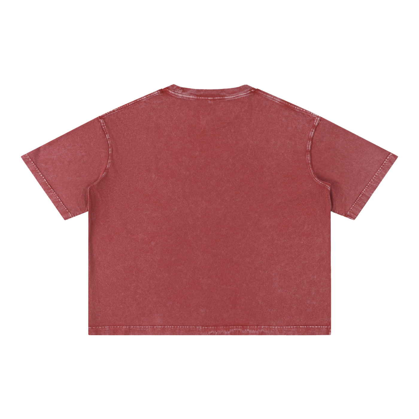 Boxy Baumwoll-T-Shirt mit Mineralwaschung