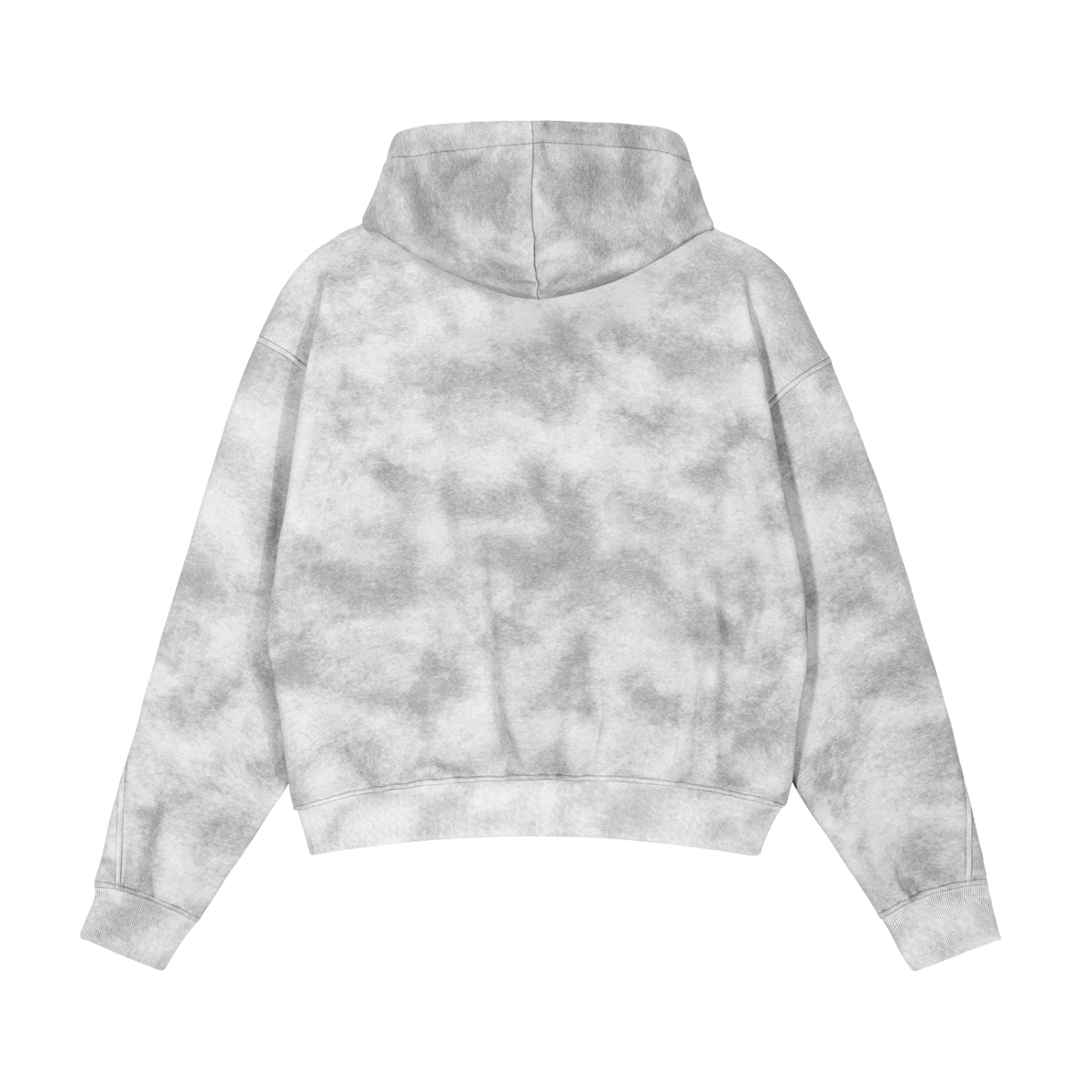 Sweat à capuche zippé en molleton délavé