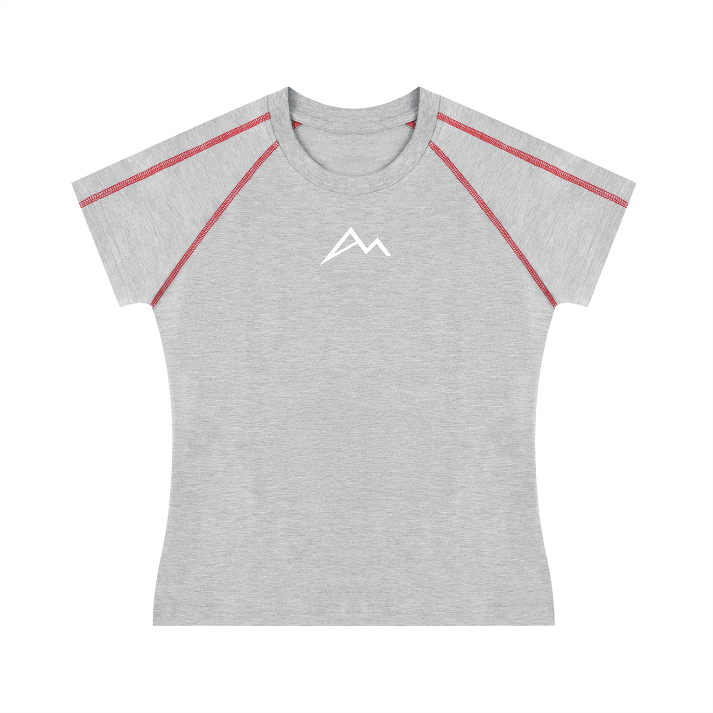 Damen Raglan-T-Shirt mit Kontrastnähten