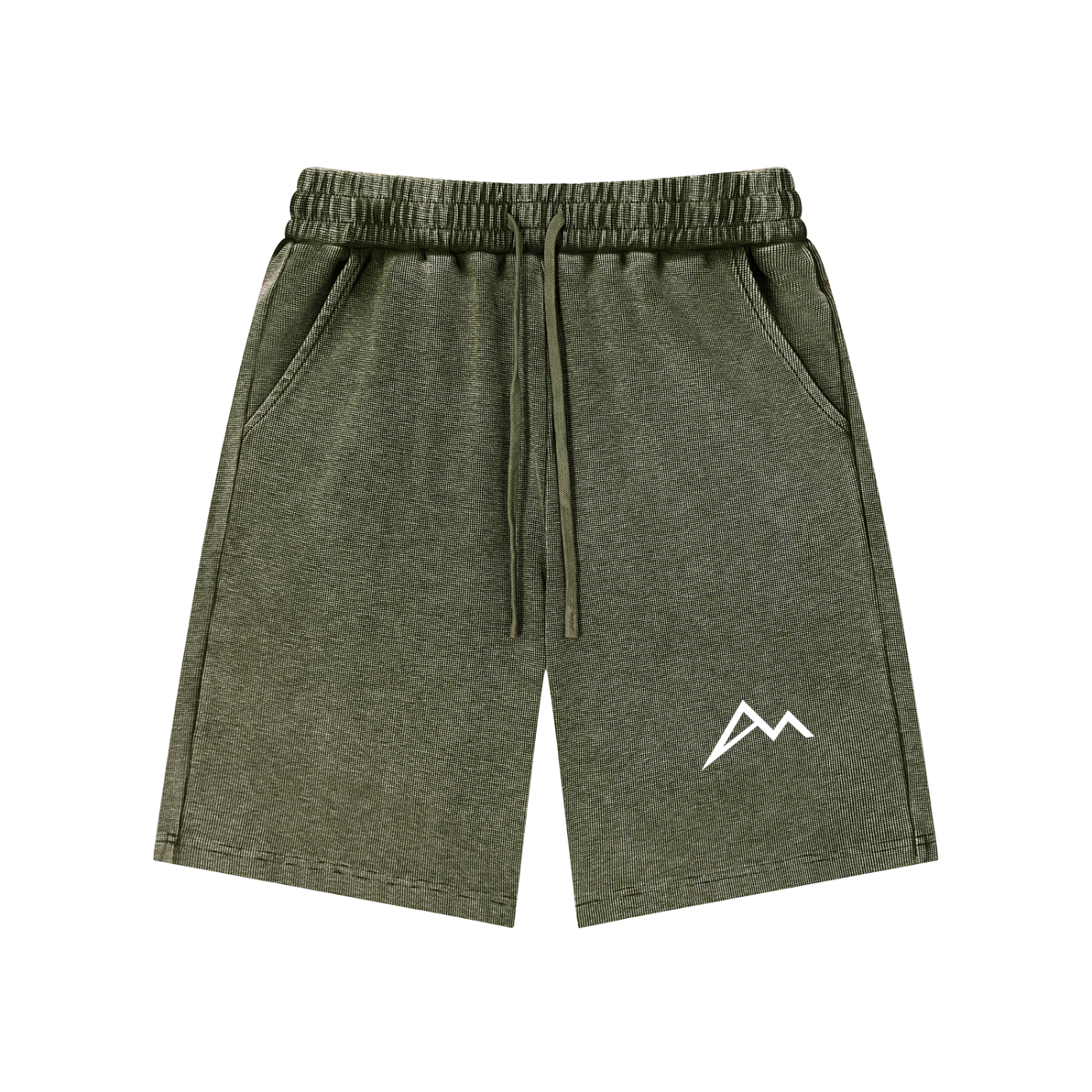 Mineral Wash Waffle Knit Shorts